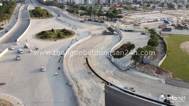 Toàn cảnh đường đua F1 tại Hà Nội từ trên cao, đang trong quá trình hoàn thiện - Ảnh 7.