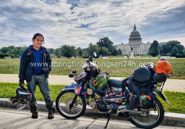Phượt thủ Đăng Khoa đi khắp thế giới bằng xe máy trong 3 năm vừa về Việt Nam đã đến thẳng khu cách ly ở Hưng Yên - Ảnh 1.